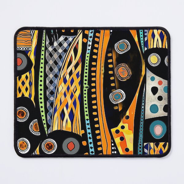 Item preview, Abstract Pattern Orange and Black designed and sold by Duckmoo Art.