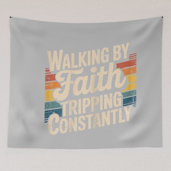 Item preview, Christian Bible Quote Walking By Faith Tripping Constantly designed and sold by mjohnson9.