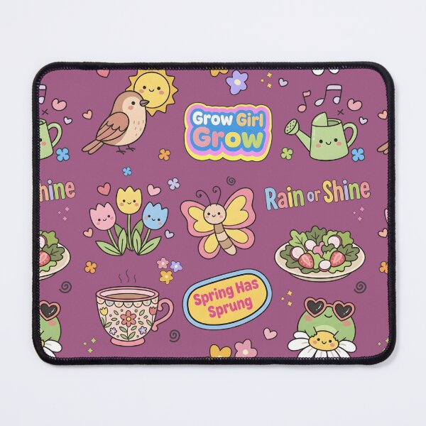 Item preview, Spring Cute Collage Pastel Seamless Pattern designed and sold by HowToCanadian.