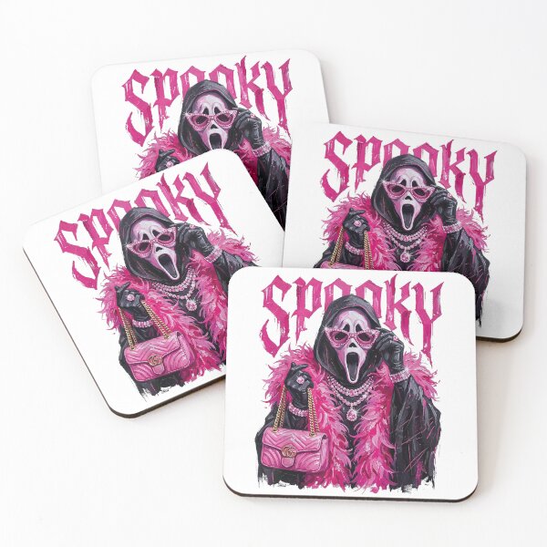 Item preview, Funny Spooky Ghost Fashion Face Halloween Girly designed and sold by PartyFam.