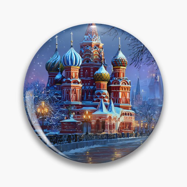 Item preview, Charming Winter Village with Colorful Houses and Snow designed and sold by Artessie.