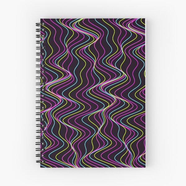 Item preview, Multicolor Neon Wavy Contour Lines Pattern designed and sold by GraphyLab.