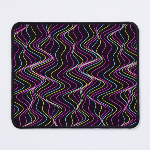 Item preview, Multicolor Neon Wavy Contour Lines Pattern designed and sold by GraphyLab.