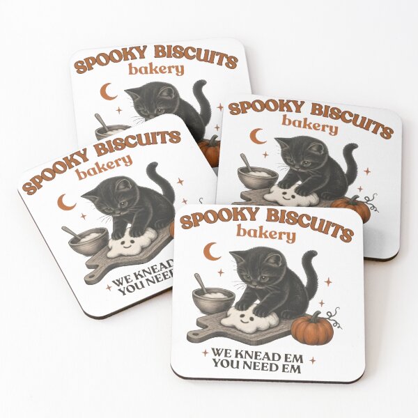 Item preview, Comfort Colors® Kitty Biscuits Shirt Spooky Season Tee Black Cat Halloween Fall TShirt Vintage Baking Pumpkin T-Shirt Cat Lover Fall Gift designed and sold by TeeTrope.