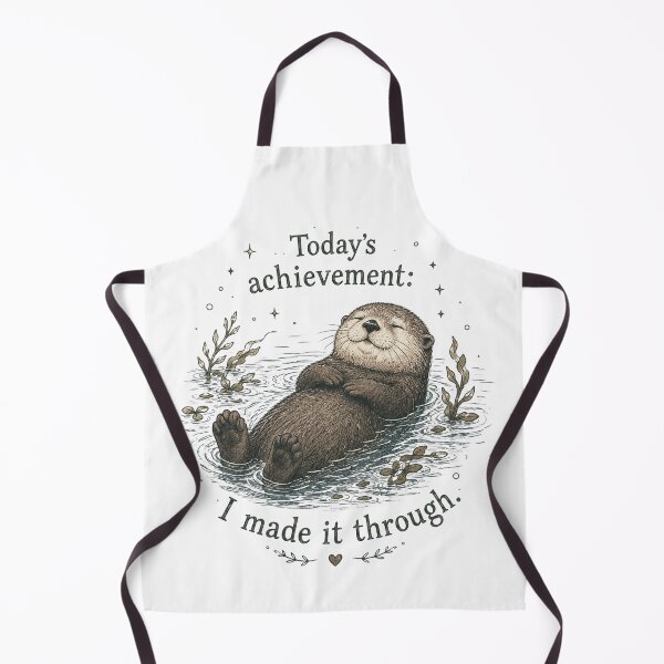 Item preview, Today's Achievement Cozy Otter Floating Water Art designed and sold by Hearth & Hollow.