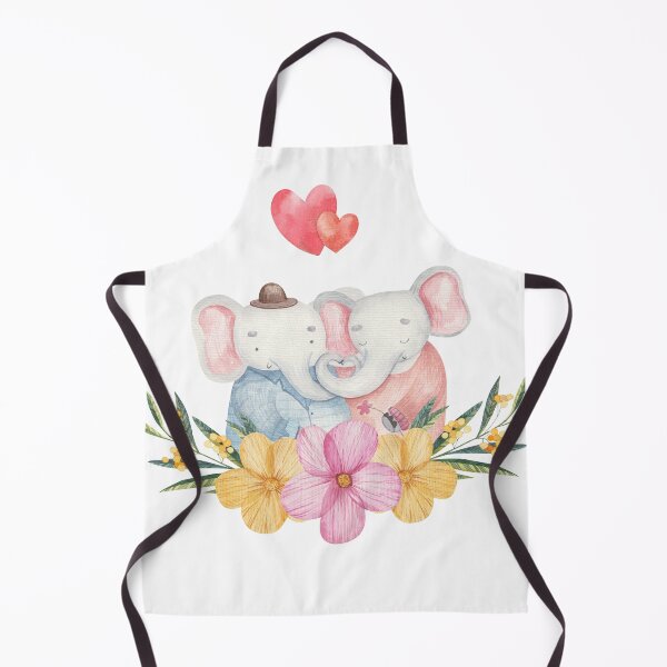 Item preview, Cute Watercolor Elephant Couple designed and sold by RiderSpoon.