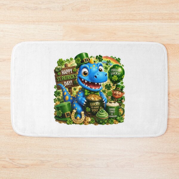 Item preview, Snappyzaurus St. Patrick's Day | Lucky Dinosaur Stickers designed and sold by Collins Design.