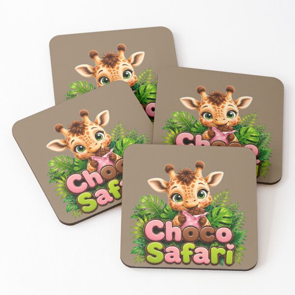 Item preview, Cute Giraffe Choco Safari Chocolate Lover Kawaii T-Shirt designed and sold by Aimetoi.