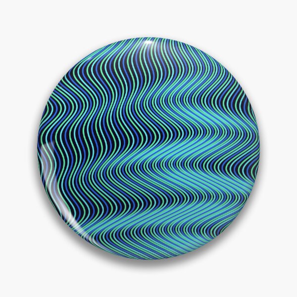 Item preview, Patrón ondulado futurista azul neón y verde designed and sold by GraphyLab.