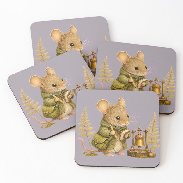 Item preview, Cute Woodland Mouse First Day at Forest School designed and sold by Tender Oddities Studio.