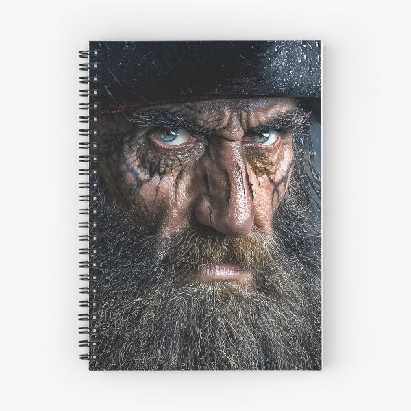 Item preview, Intense Pirate with Piercing Eyes and Rainy Background designed and sold by Artessie.