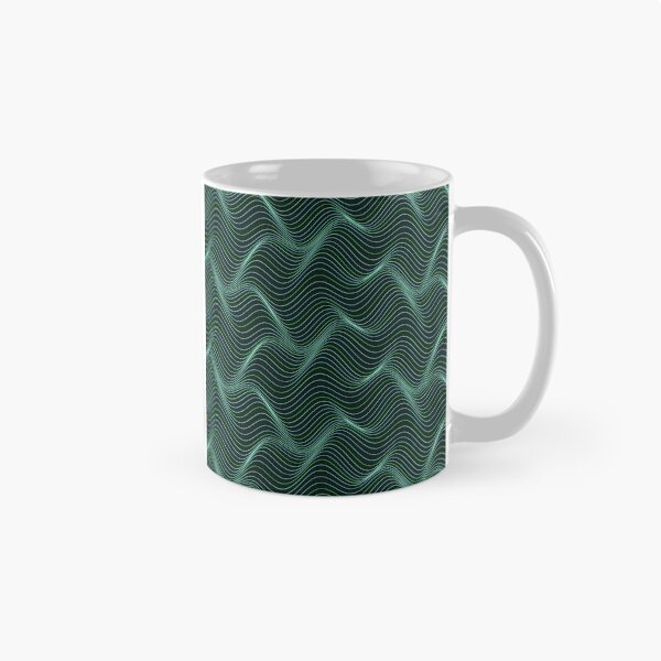 Item preview, Abstract Mint Green Wavy Topographic Pattern designed and sold by GraphyLab.