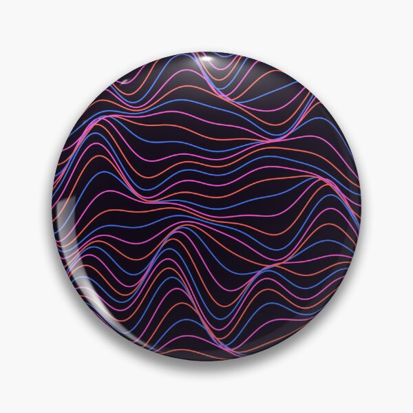 Item preview, Mesmerizing Neon Pink and Blue Wavy Pattern designed and sold by GraphyLab.