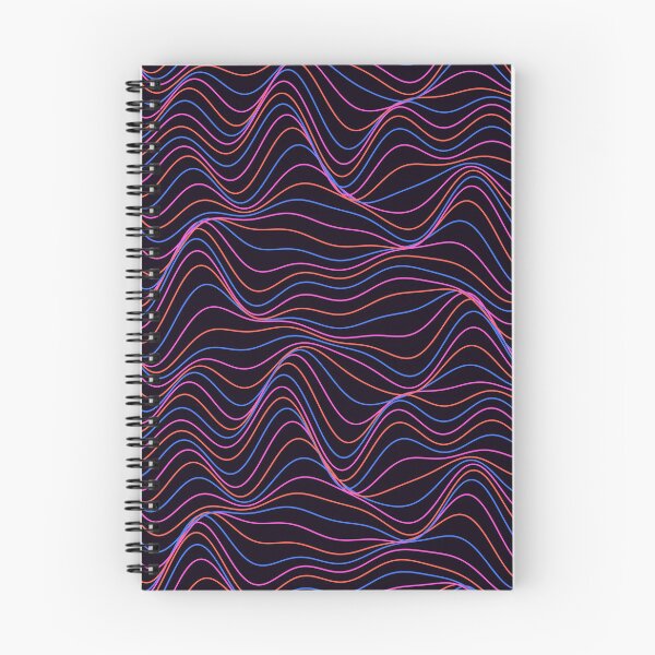 Item preview, Mesmerizing Neon Pink and Blue Wavy Pattern designed and sold by GraphyLab.
