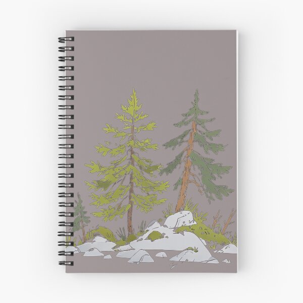 Item preview, Evergreen Pine Forest Illustration | Woodland Nature Trees Clipart | Outdoor Landscape designed and sold by designerbhai009.