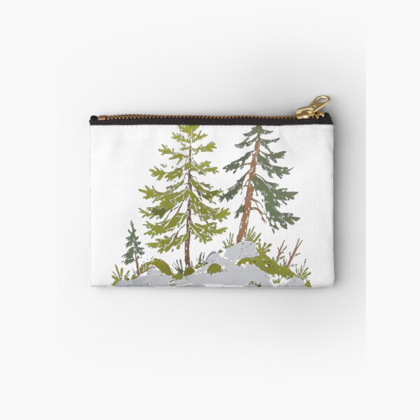 Item preview, Evergreen Pine Forest Illustration | Woodland Nature Trees Clipart | Outdoor Landscape designed and sold by designerbhai009.