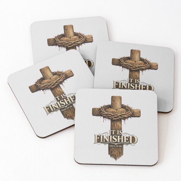 Item preview, It Is Finished — Cross with Crown of Thorns designed and sold by HolyLandDesigns.