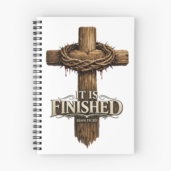 Item preview, It Is Finished — Cross with Crown of Thorns designed and sold by HolyLandDesigns.
