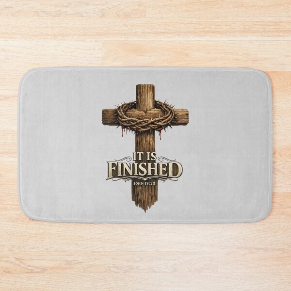 Item preview, It Is Finished — Cross with Crown of Thorns designed and sold by HolyLandDesigns.