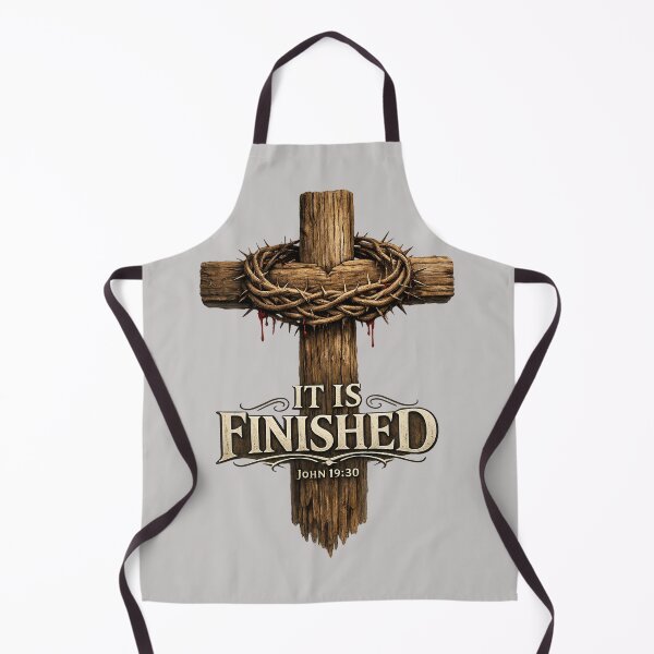 Item preview, It Is Finished — Cross with Crown of Thorns designed and sold by HolyLandDesigns.