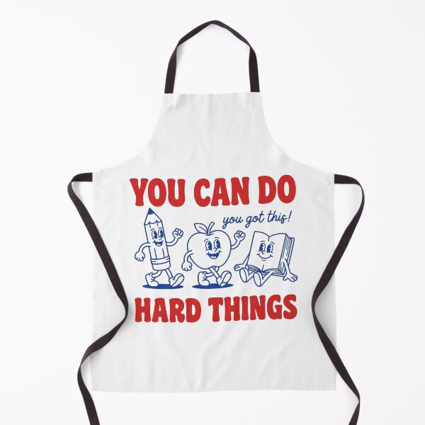 Item preview, You Can Do Hard Things Teacher Gift Retro Cartoon Inspirational Quote Mental Health designed and sold by raedattia.