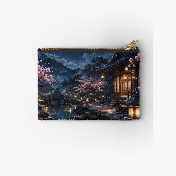 Item preview, Traditional Japanese Moonlit Garden Scene designed and sold by CodePaws Creations.
