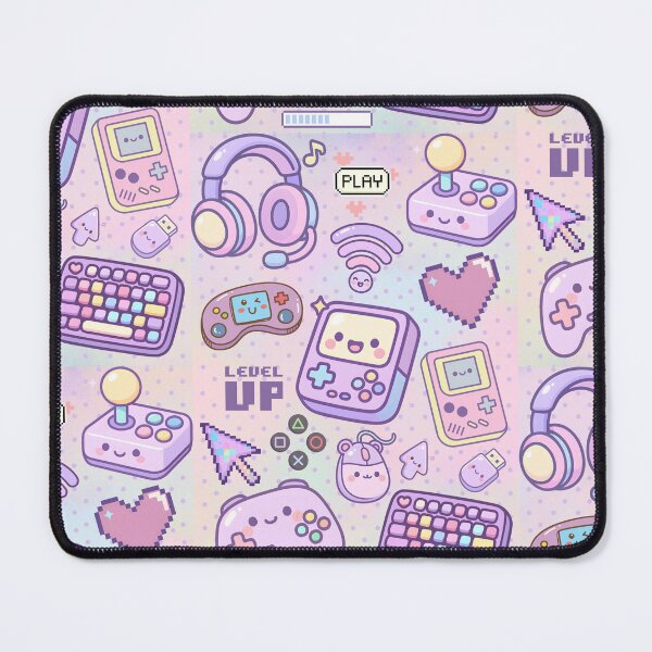 Item preview, Kawaii Gamer Setup Pastel Pink & Purple design designed and sold by Zenna MT 1.