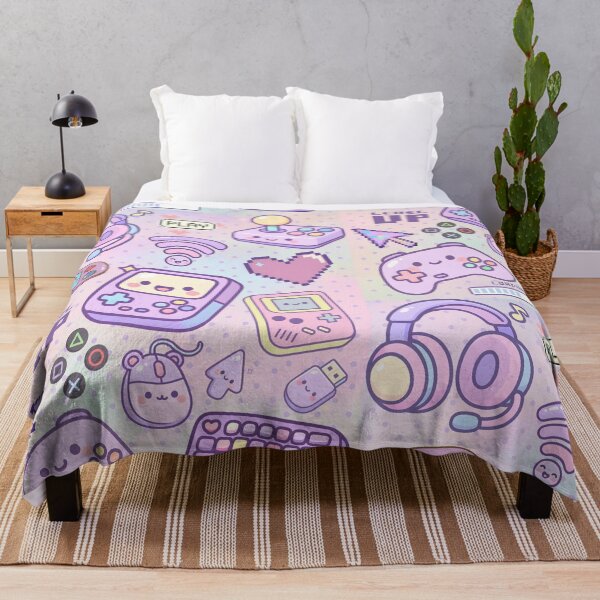 Item preview, Kawaii Gamer Setup Pastel Pink & Purple design designed and sold by Zenna MT 1.