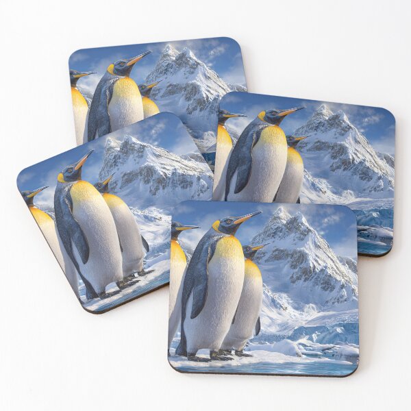 Item preview, Majestic Penguins on Icy Landscape in Arctic Scene designed and sold by Artessie.