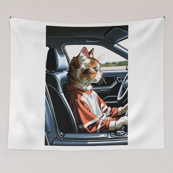 Item preview, Cat - Driver Sporty Orange designed and sold by World-Pets.