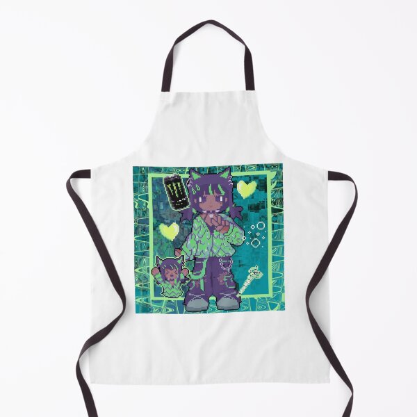 Item preview, Pixel Art Anime Cat Girl Cyberpunk Green Aesthetic designed and sold by ThomenYinmo.