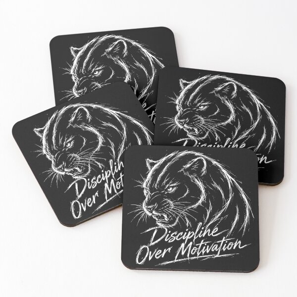 Item preview, Discipline Over Motivation | Minimalist Motivational Graphic designed and sold by maseno.