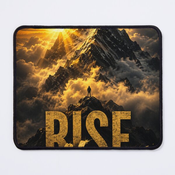 Item preview, Rise Above Mountain Motivation Poster designed and sold by CodePaws Creations.