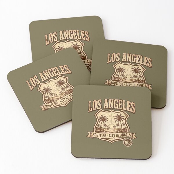 Item preview, Vintage Route 66 Los Angeles palm tree patch designed and sold by Normandy Road Heritage.