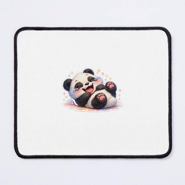 Item preview, Laughing Panda Sticker Kawaii Funny Animal Aesthetic for Meme Lovers & Students designed and sold by CutePrintCorner.