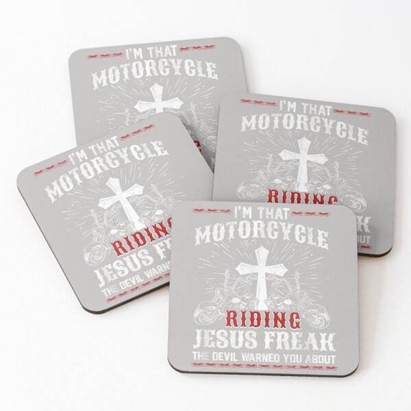 Item preview, Christian Biker I'm that Motorcycle Riding Jesus Freak Faith designed and sold by mjohnson9.