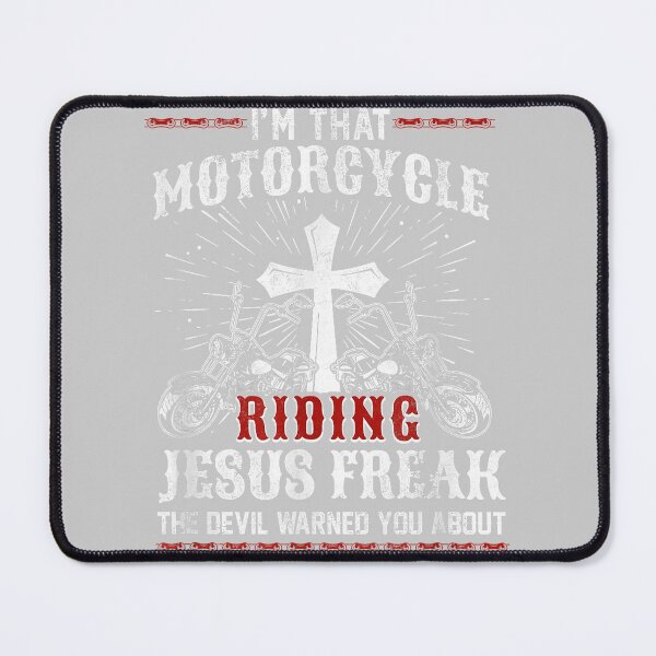 Item preview, Christian Biker I'm that Motorcycle Riding Jesus Freak Faith designed and sold by mjohnson9.