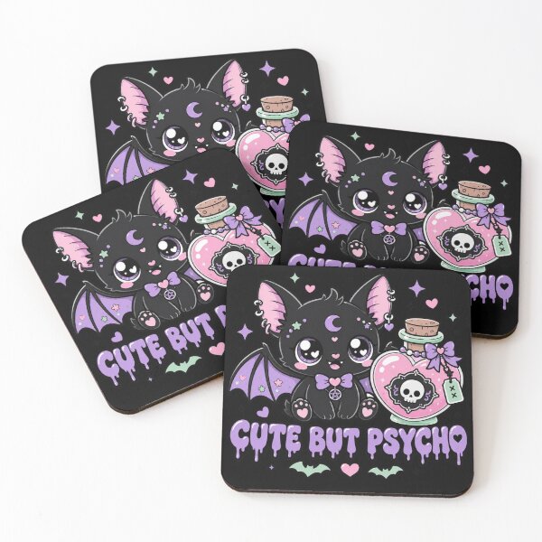 Item preview, Cute Pastel Goth Bat With Skull Poison Potion designed and sold by W&RParadise.