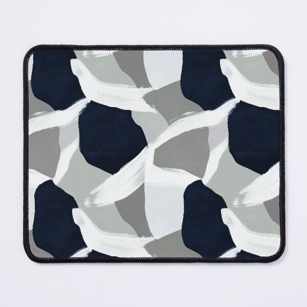 Item preview, Modern abstract geometric pattern with monochrome blocks 1 designed and sold by Habatour Creations Exclusive Digital Art Products.