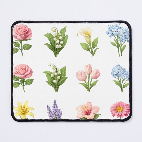 Item preview, Vintage Floral Bouquet Set Rose Peony Sunflower Lavender Aesthetic designed and sold by Rehnair.