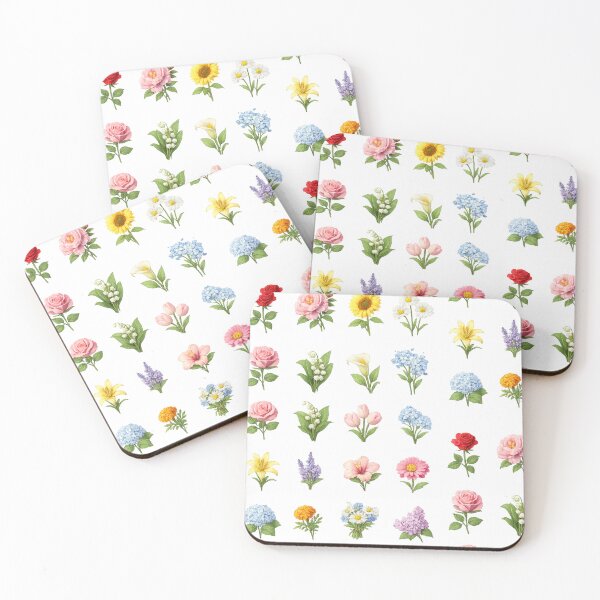 Item preview, Vintage Floral Bouquet Set Rose Peony Sunflower Lavender Aesthetic designed and sold by Rehnair.
