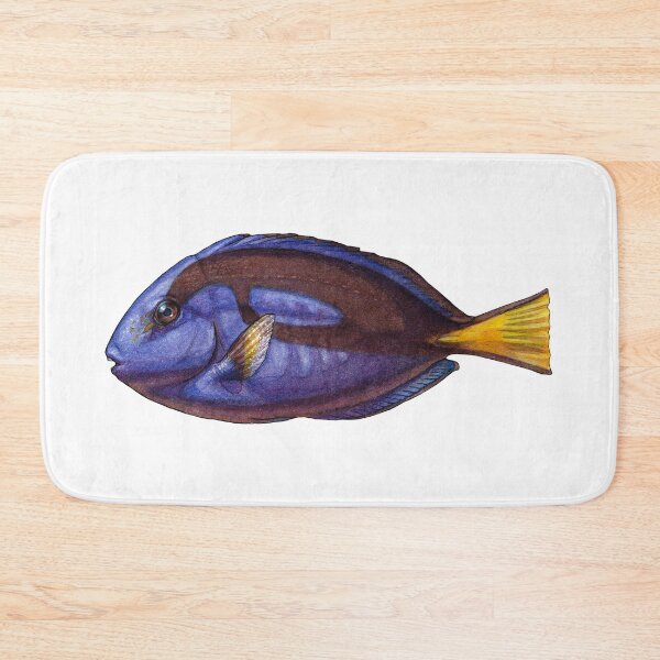 Item preview, Regal Blue Tang Fish - Watercolor Illustration designed and sold by AquarellChill.