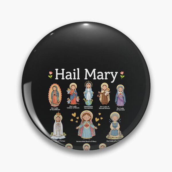Item preview, Hail Mary Marian Apparitions Latin Marian Titles Catholic designed and sold by CriseldaBruning.
