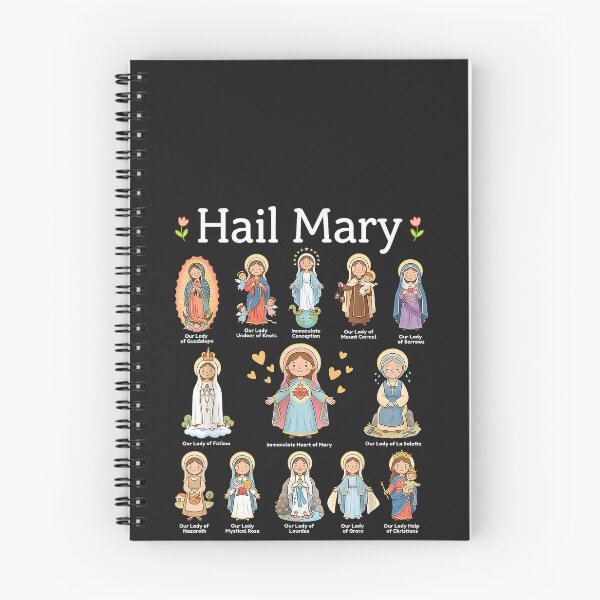 Item preview, Hail Mary Marian Apparitions Latin Marian Titles Catholic designed and sold by CriseldaBruning.