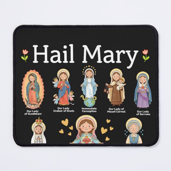 Item preview, Hail Mary Marian Apparitions Latin Marian Titles Catholic designed and sold by CriseldaBruning.