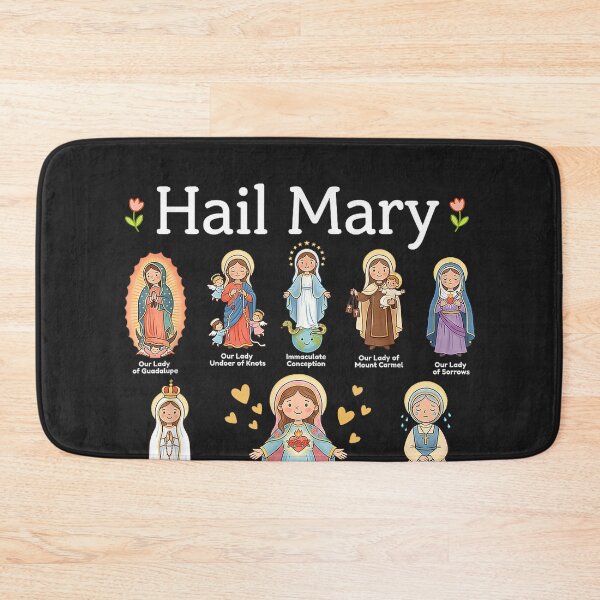 Item preview, Hail Mary Marian Apparitions Latin Marian Titles Catholic designed and sold by CriseldaBruning.