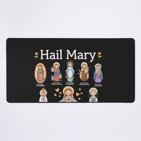 Item preview, Hail Mary Marian Apparitions Latin Marian Titles Catholic designed and sold by CriseldaBruning.