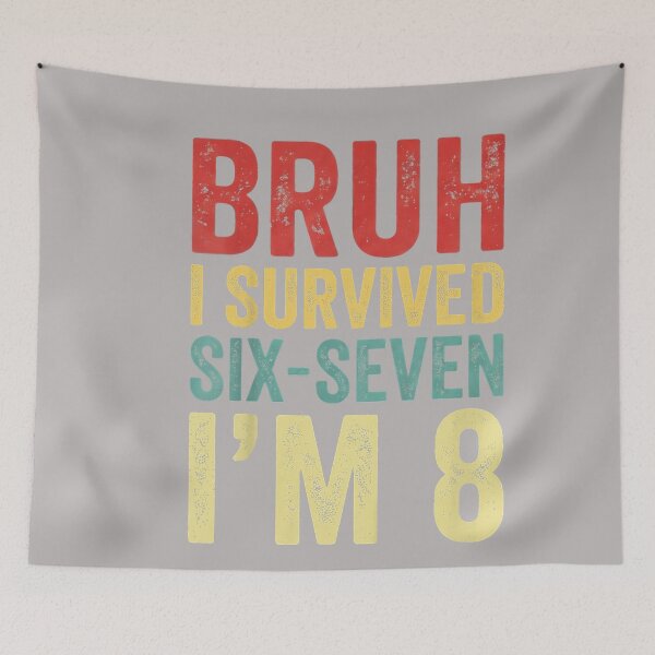 Item preview, Bruh I Survived 6 7 8th Birthday I`m 8 Year Old Six Seven designed and sold by GreggRoss.
