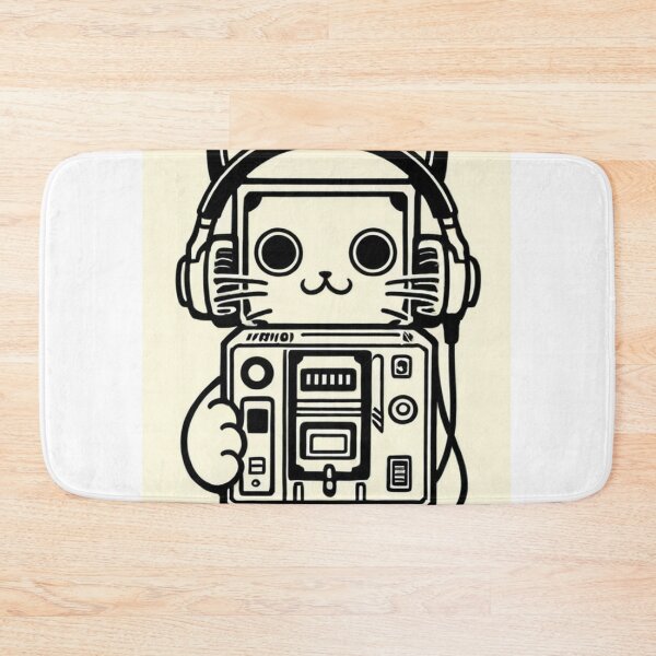 Item preview, Cat - Green Walkman Retro designed and sold by World-Pets.