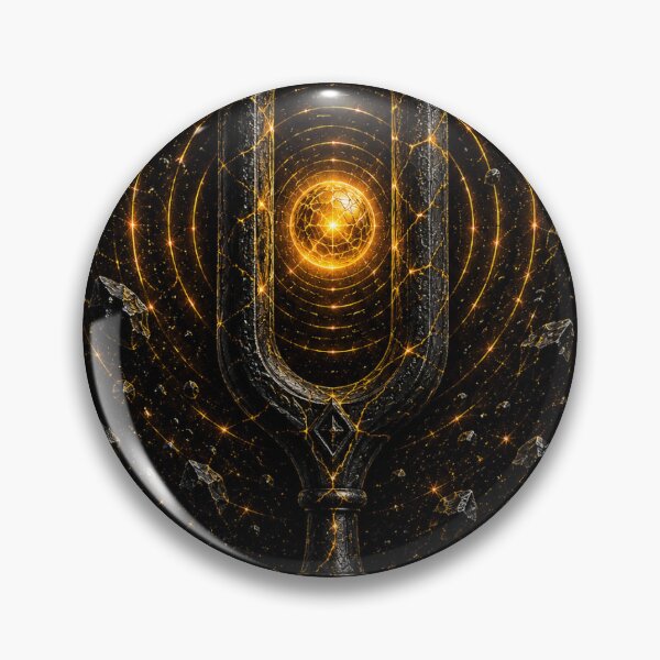 Item preview, Stand Above Noise | Obsidian Tuning Fork Luxury Streetwear T-Shirt designed and sold by Bathu Designs.